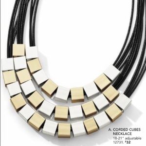 Corded Cubes Necklace